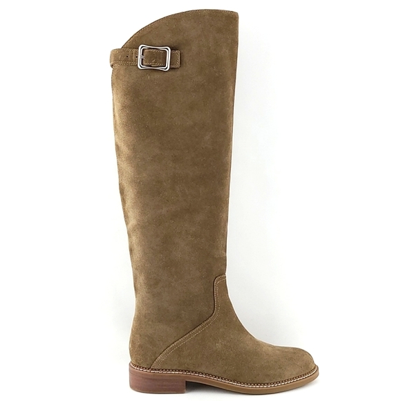 Franco Sarto Shoes - Franco Sarto Halloway Tall Light Brown Suede Knee High Boots Size 6M